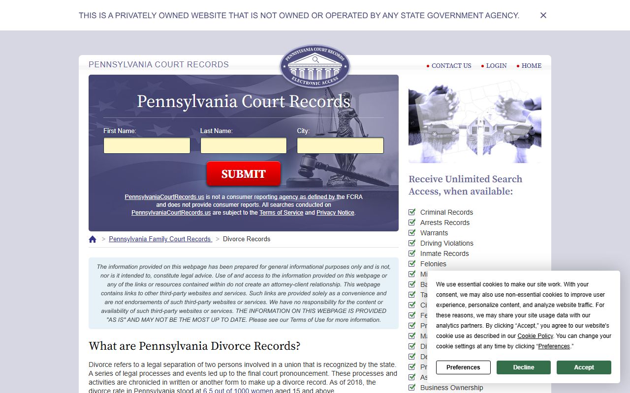 Pennsylvania Bar Association legal help and lawyer referral resources